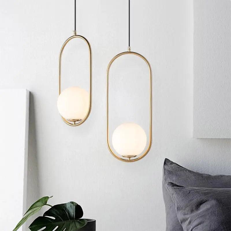 Milk Glass Pendant Light 