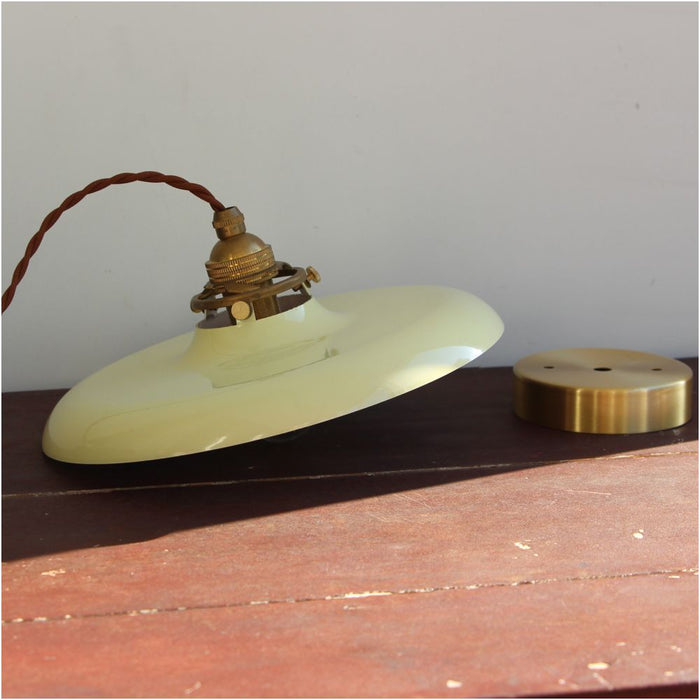 Borghild – Brass Wabi-Sabi Bowl Pendant Light