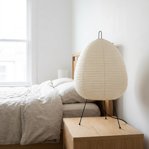 Aila – Wabi-Sabi Rice Paper LED Table Lamp BO-HA US