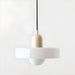 Kalle - Glass Pendant Light Bauhaus Furniture BO-HA Beige & White