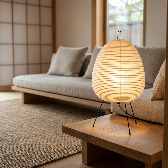 Aila – Wabi-Sabi Rice Paper LED Table Lamp