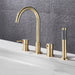 Katen - Modern Bathtub Faucet Deck Mount Tub Faucet  BO-HA Brushed Gold  
