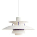 Erna - Colorful Hanging Lamp Bauhaus Furniture  BO-HA White purple 30 cm Diameter 