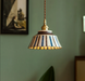 Ronja – Hand-Painted Ceramic Pendant Light BO-HA Sunburst Lines