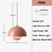 Eydis – Bauhaus Pendant Light Flowerpot BO-HA Pink