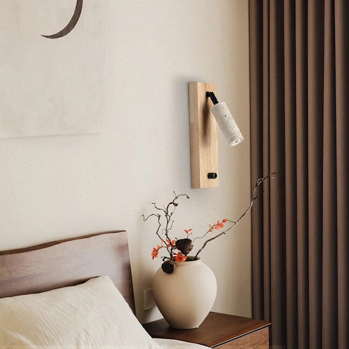 Inari – Adjustable Travertine LED Rotating Reading Sconce BO-HA