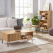 Fridleif - Modern Wood Coffee Table with Storage Square Coffee table with Storage  BO-HA   