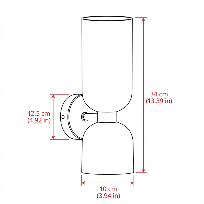 Elin – Nordic Modern Glass Wall Light Fixture BO-HA