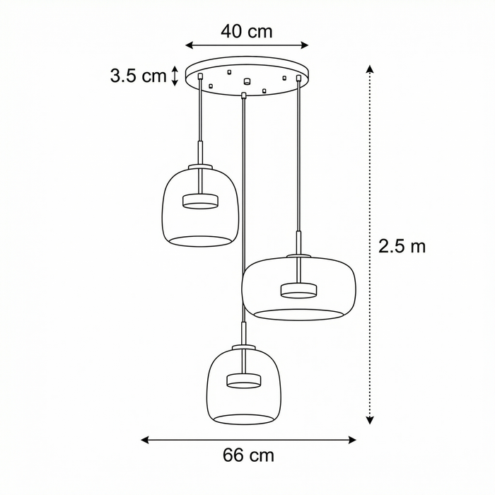 Astrid - Modern Nordic Glass Pendant Light
