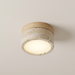 Halla – Wabi-Sabi Travertine Japanese Ceiling Light BO-HA