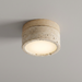 Halla – Wabi-Sabi Travertine Japanese Ceiling Light BO-HA Burlywood