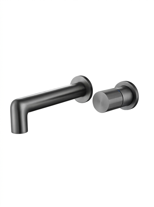 Idun – Nordic Wall-Mounted Single-Handle Bathroom Faucet BO-HA Brushed Grey