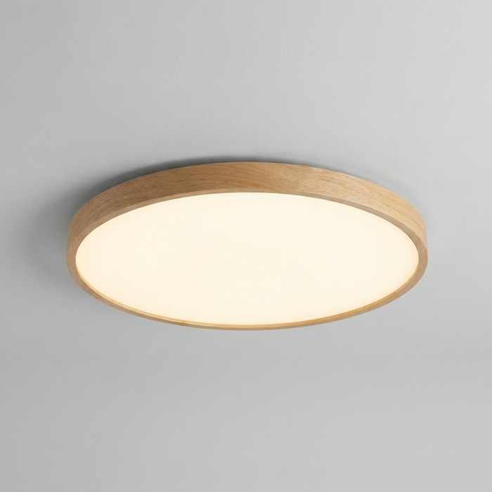 Aske – Nordic Ultra-Thin Wood Ceiling Light BO-HA Light Wood · 30 cm