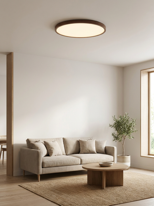Aske – Nordic Ultra-Thin Wood Ceiling Light BO-HA