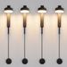 Emelie - Gold Wall Lamp with Dimmer Switch  BO-HA Black Four Sconces 