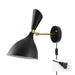 Adelborg - Nordic Plug in Wall Sconce  BO-HA Black (US Plug)  
