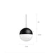 Alise - Nordic Plug-In DIY Glass Hanging Lights For Bedroom  BO-HA   