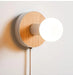 Ella - Wood Plug in Wall Sconce  BO-HA   