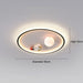 Alpo - Space Flush Mount Light Childrens Lighting  BO-HA Rocket Moon Black  