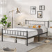 Birk - Queen Size Bed Frame Metal Bed Frame Queen Bed Frame with Storage  BO-HA   