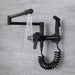 Saria - Wall Mounted Nordic Pot Filler Faucet Kitchen Faucet with Sprayer  BO-HA Black With Sprayer 
