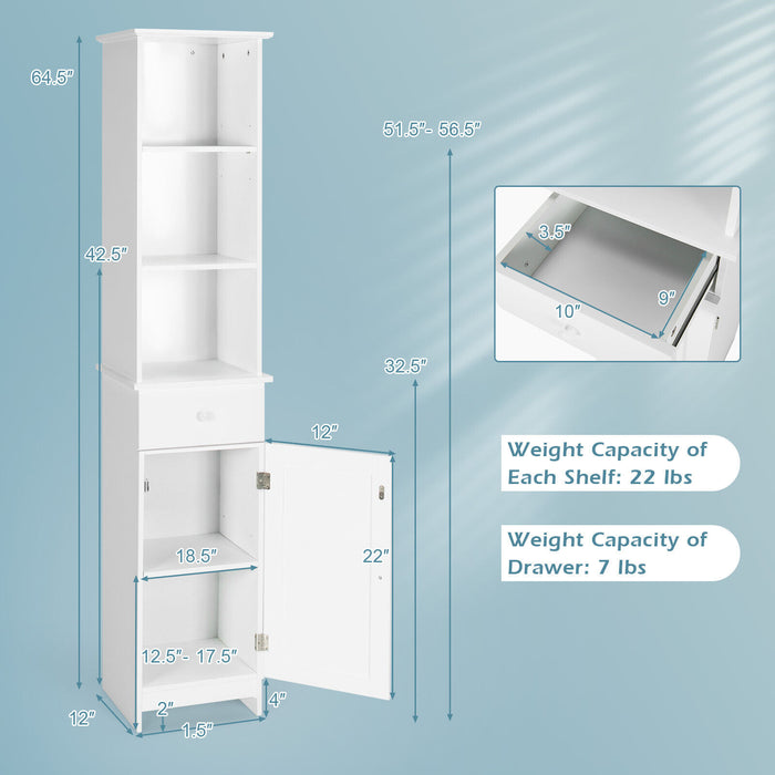 Annalise - Tall Bathroom Cabinets Laundry Room Cabinets  BO-HA   