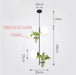 Tora - Pendant Planter Light  BO-HA 2 Head Gold / White Warm White 