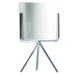 Ida - Ceramic Flower Planters with Modern Stand  BO-HA M Silver With hole 